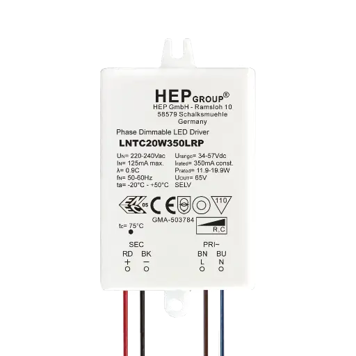 [HEP-11002000177] HEP 11002000177 | LED DRIVER CC DIMMABLE LNTC20W350LRP (TRAILING EDGE)
