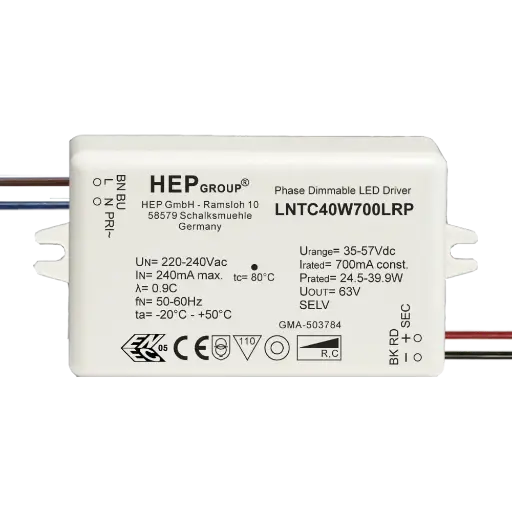 [HEP-11002000191] HEP 11002000191 | LED DRIVER CC DIMMABLE LNTC40W1000LRP (TRAILING EDGE)