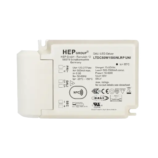 [HEP-11002000224] HEP 11002000224 | LED DRIVER CC DIMMABLE LTDC50W1500NLRP-UNI (DALI-2 DT6)