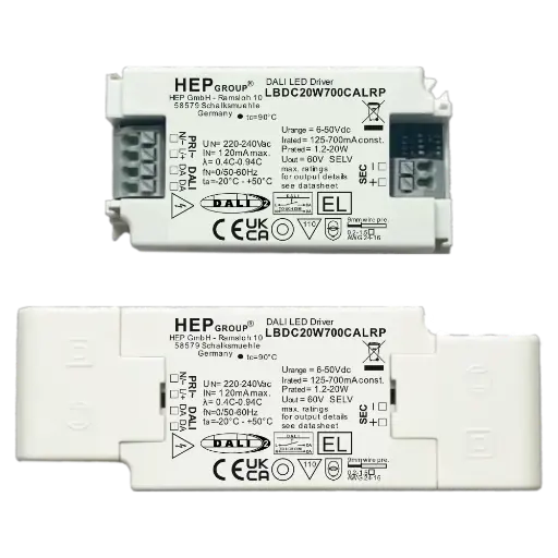 [HEP-11002000241] HEP 11002000241 | LED DRIVER CC DIMMABLE LBDC20W500CALR (DALI-2 DT6)