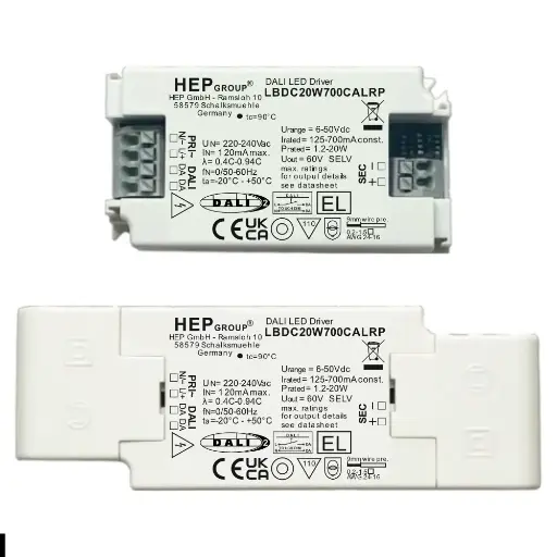 [HEP-11002000266] HEP 11002000266 | LED DRIVER CC DIMMABLE LBDC20W700CALRP-Z (DALI-2 DT6)