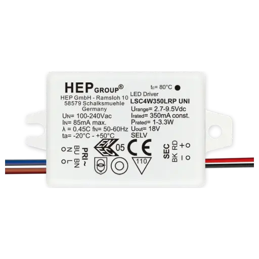 [HEP-11003000109] HEP 11003000109 | LED DRIVER CC LSC4W350LRP UNI (NOT DIMMABLE)