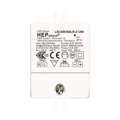 [HEP-11003000116] HEP 11003000116 | LED DRIVER CC LSC6W350LR-Z UNI (NOT DIMMABLE)