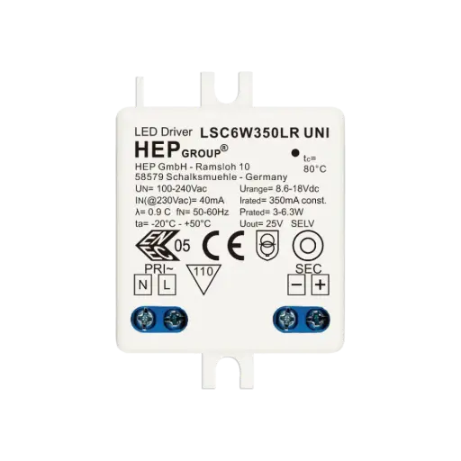 [HEP-11003000117] HEP 11003000117 | LED DRIVER CC LSC6W500LR UNI (NOT DIMMABLE)