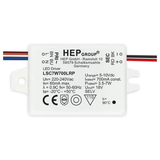 [HEP-11003000121] HEP 11003000121 | LED DRIVER CC LSC7W150LRP (NOT DIMMABLE)