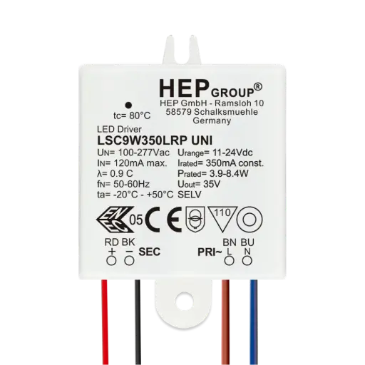 [HEP-11003000132] HEP 11003000132 | LED DRIVER CC LSC9W500LRP UNI (NOT DIMMABLE)