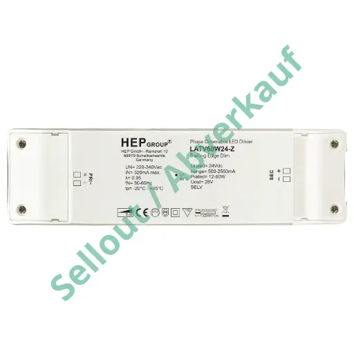 [HEP-11004000011] HEP 11004000011 | LED DRIVER CV DIMMABLE LATV60W24-Z (DALI-2 DT6 - TOUCHDIM)