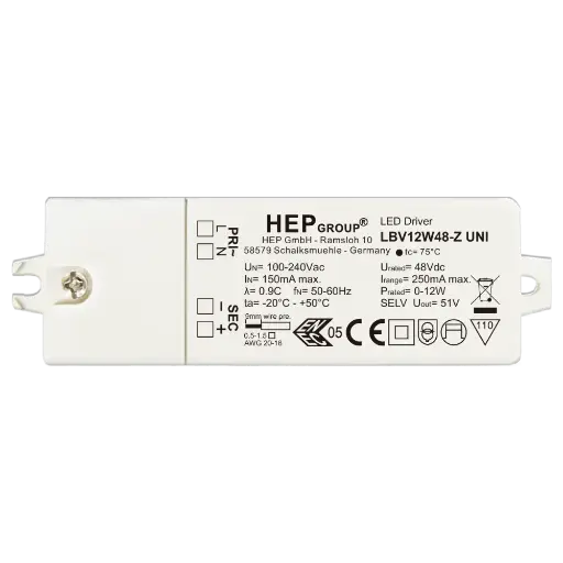 [HEP-11005000009] HEP 11005000009 | LED DRIVER CV LBV12W48-Z UNI (NOT DIMMABLE)