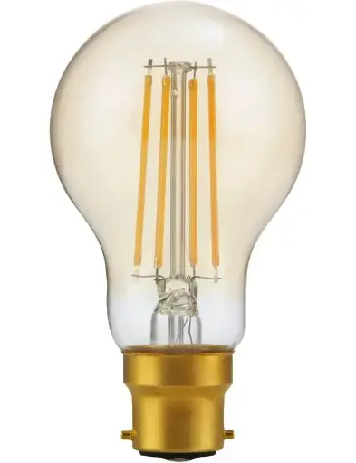[SPL-LT226047005] SPL LIGHTING LT226047005 | LED BA22D FILA GLS A60X110 230V 470LM 4.7W 922 AC GOLD DIM