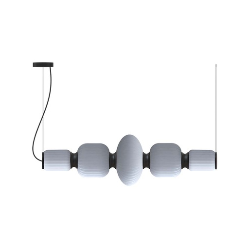 [ROB-10850] ROBIN 10850 | WHITEBERRIES PENDANT MIX QUINTED - MATTE BLACK