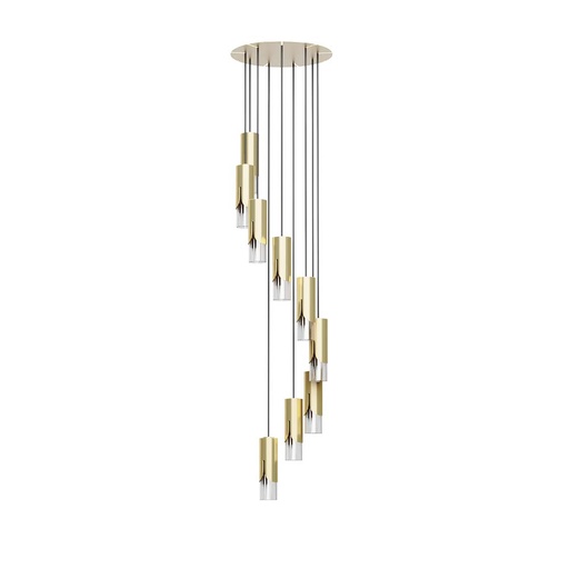 [ROB-11086] ROBIN 11086 | BISEL PENDANT CHANDELIER - GOLD
