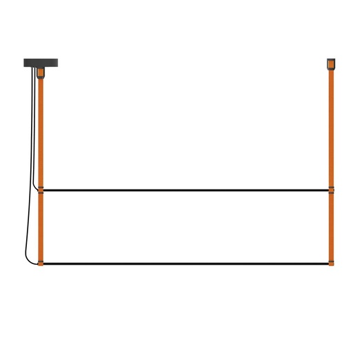 [ROB-10416] ROBIN 10416 | RENÉ PENDANT HORIZONTAL DUO 120 - ORANGE