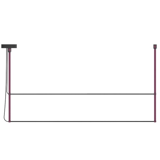 [ROB-10454] ROBIN 10454 | RENÉ PENDANT HORIZONTAL DUO 160 - BURGUNDY