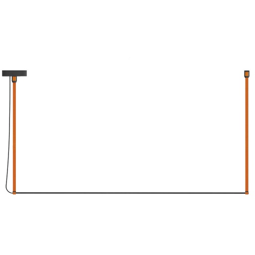 [ROB-09618] ROBIN 09618 | RENÉ PENDANT HORIZONTAL MONO 160 - ORANGE