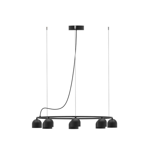 [ROB-09168] ROBIN 09168 | RIO PENDANT CHANDELIER CIRCULAR 9 - MATTE BLACK