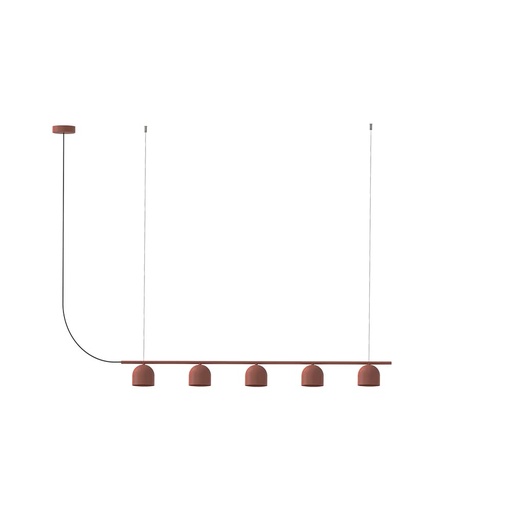 [ROB-10294] ROBIN 10294 | RIO PENDANT CHANDELIER LINEAR 9 - RED