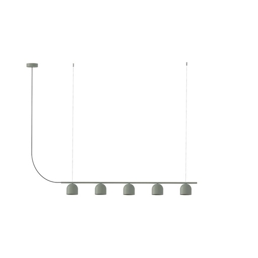 [ROB-10300] ROBIN 10300 | RIO PENDANT CHANDELIER LINEAR 9 - GREEN