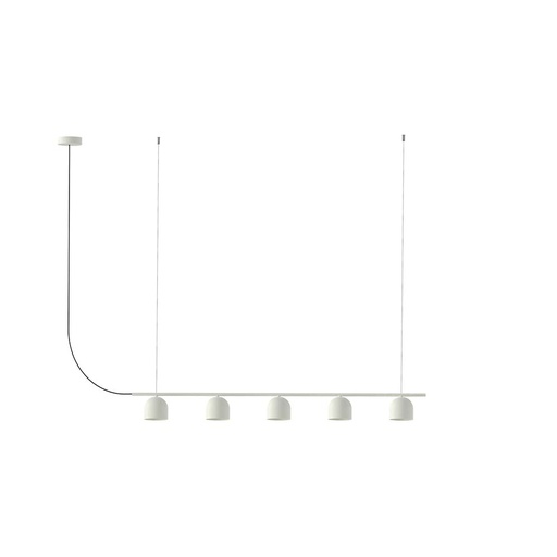 [ROB-10287] ROBIN 10287 | RIO PENDANT CHANDELIER LINEAR 9 - MATTE WHITE
