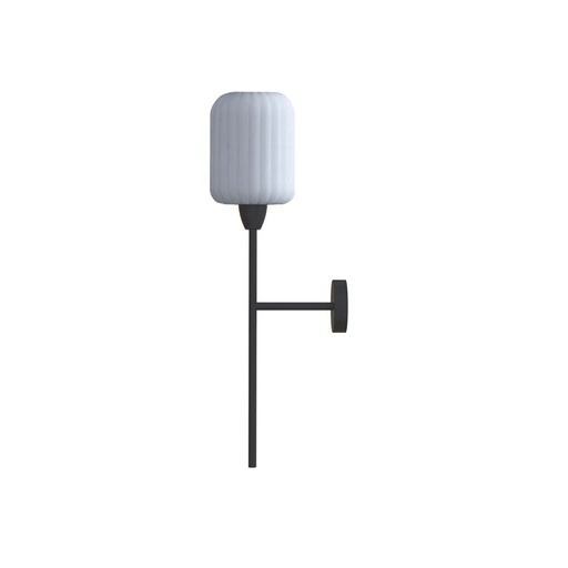 [ROB-10683] ROBIN 10683 | WHITEBERRY WALL LANTERN - MATTE BLACK