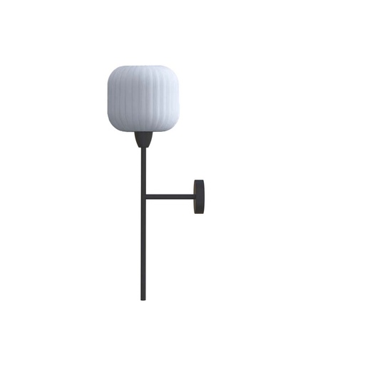 [ROB-10690] ROBIN 10690 | WHITEBERRY WALL ORB - MATTE BLACK