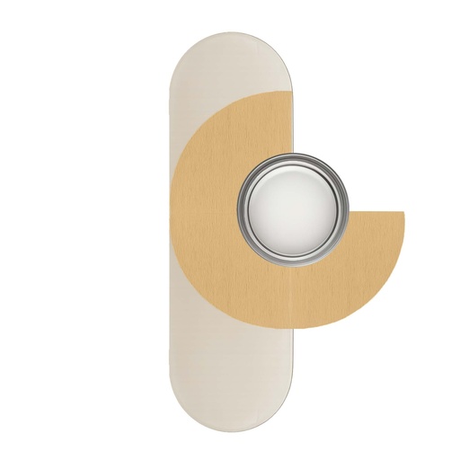 [ROB-11567] ROBIN 11567 | BRERA WALL ARCO TREQUARTI - BRUSHED PALE GOLD