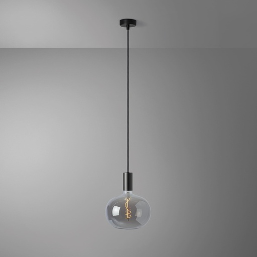 [DAY-810259.00A] DAYLIGHT 810259.00A | ELBA PENDEL CRI BLACK ELLIPSE 220X235 SMOKY