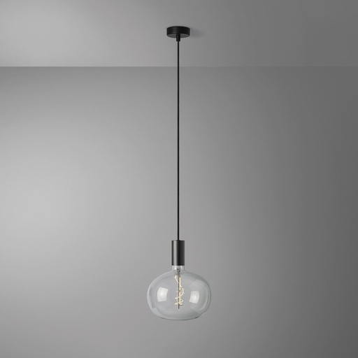[DAY-810257.00A] DAYLIGHT 810257.00A | ELBA PENDEL CRI BLACK ELLIPSE 220X235 CLEAR