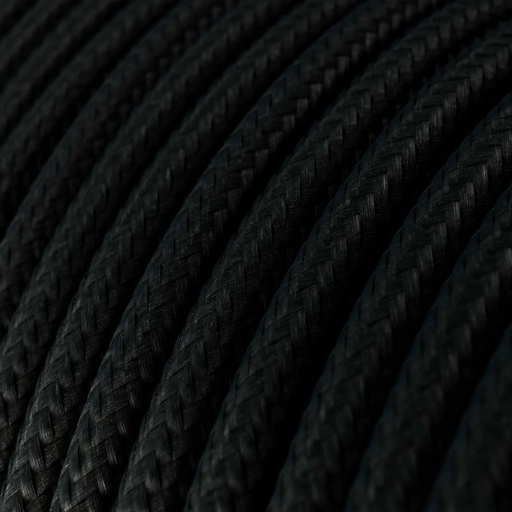 [DAY-XZ2SM04] DAYLIGHT XZ2SM04 | CABLE TESSUTO EFFETTO SETA BLACK+05RN-F IP65 2X1MM2 ; D 7,6MM / 1MT