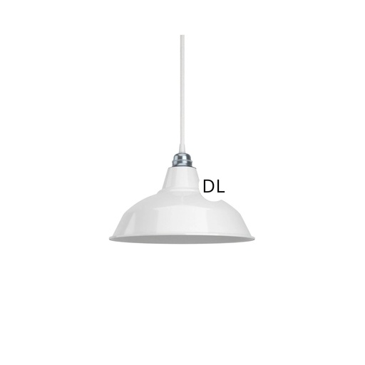 [DAY-KPAM10VBL] DAYLIGHT KPAM10VBL | PARALUME E27 IN METALLO DIAM. 30 CM EST. WHITE INT. WHITE