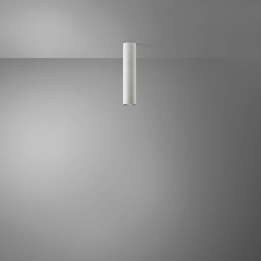 [DAY-590069.00A] DAYLIGHT 590069.00A | TUBOSA PLAFONE H300/55 GU10 WHITE OPACO RAL 9003