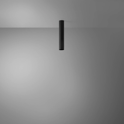 [DAY-590062.00A] DAYLIGHT 590062.00A | TUBOSA PLAFONE H300/45 E27 BLACK OPACO