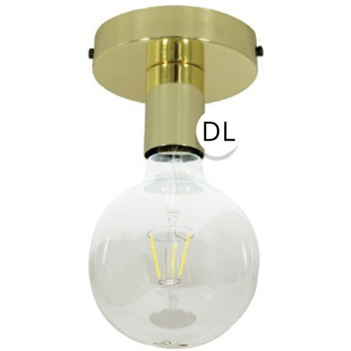 [DAY-APM1GO] DAYLIGHT APM1GO | PUNTO LUCE METALLO SOFFITTO E27 ORO