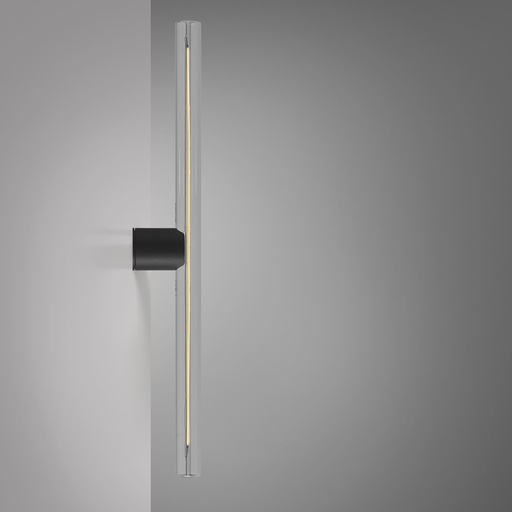 [DAY-810294.00A] DAYLIGHT 810294.00A | APPLIQUE S14D BLACK 30X500 IP44 CLII LINEA CLEAR CRI90
