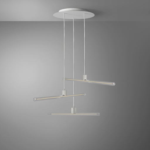[DAY-810299.00A] DAYLIGHT 810299.00A | ROMA PENDEL 3 CADUTE S14D WHITE 30X500 LINEA CLEAR CRI90