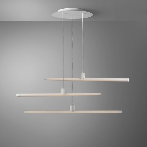 [DAY-810302.00A] DAYLIGHT 810302.00A | ROMA PENDEL 3 CADUTE S14D WHITE 30X1000 LINEA POR CRI90