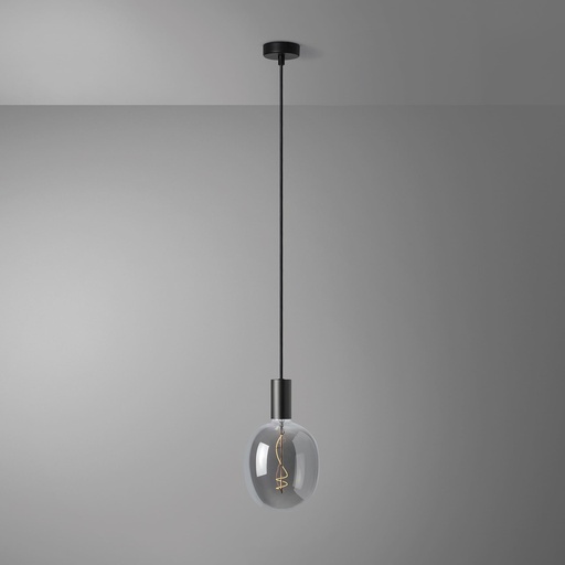 [DAY-810253.00A] DAYLIGHT 810253.00A | ELBA PENDEL CRI BLACK ELLIPSE 170X264 SMOKY