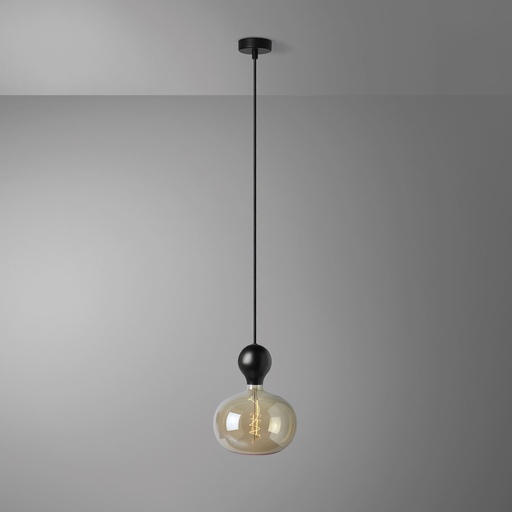 [DAY-810240.00A] DAYLIGHT 810240.00A | ELBA PENDEL BALL BLACK ELLIPSE 220X235 GOLD