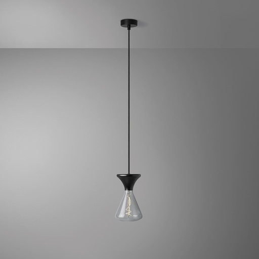 [DAY-810245.00A] DAYLIGHT 810245.00A | ELBA PENDEL BEL BLACK CONE 140X200 CLEAR