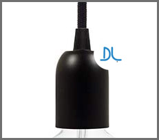 [DAY-25934] DAYLIGHT 25934 | PORTALAMPADA IN METALLO COLORATO E27 BLACK