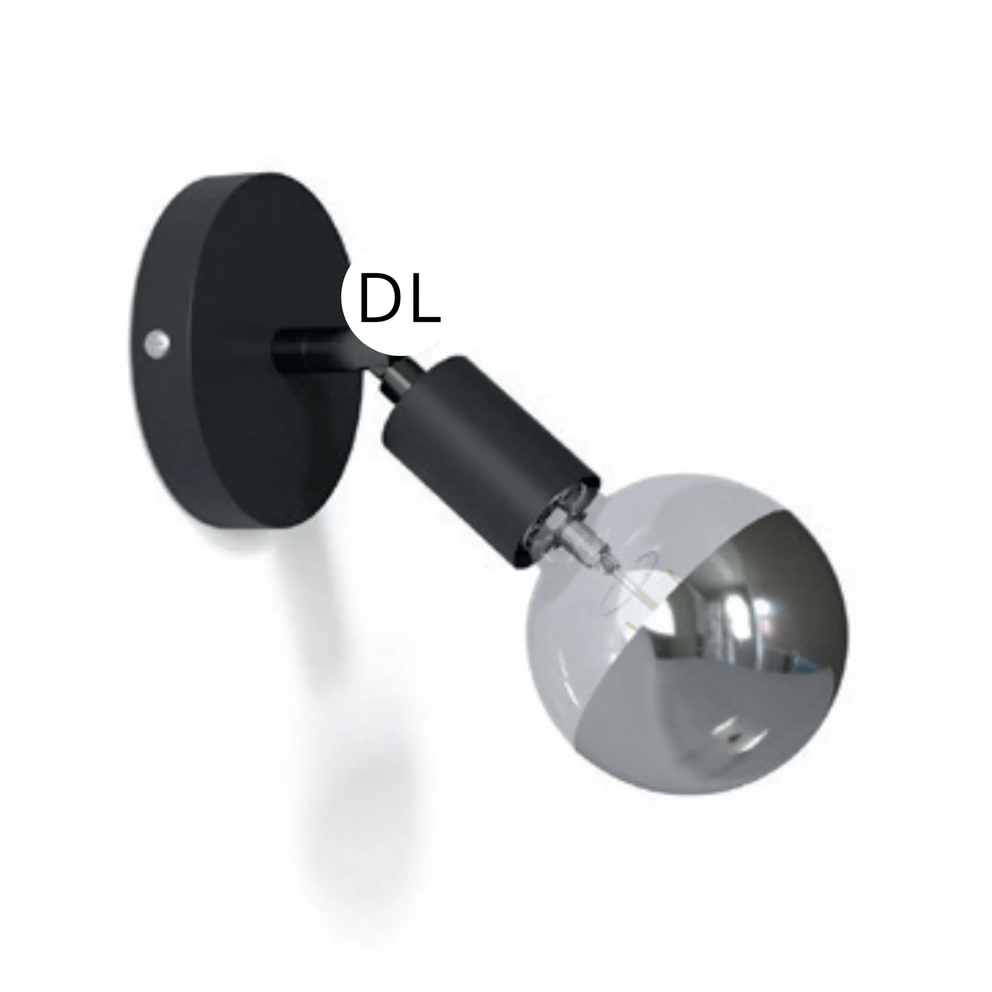 [DAY-APM2VNTBS1BR] DAYLIGHT APM2VNTBS1BR | PUNTO LUCE METALLO PARETE E27 BLACK