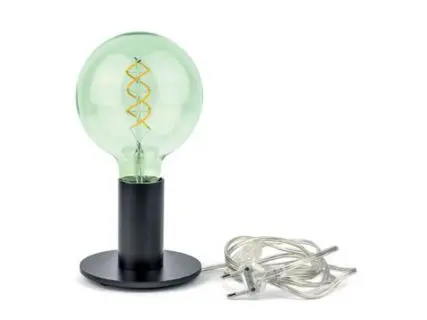 [DAY-TA1204530] DAYLIGHT TA1204530 | PUNTO LUCE TUBOSA TAVOLO LUXURY 120MMX85 BLACK OPACO E27 CABLE TRASP SPINA ITALIA