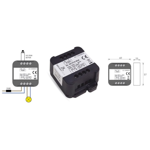 [DAY-551039.00A] DAYLIGHT 551039.00A | DIMMER LED 2-200W DALI (TRAILING EDGE)