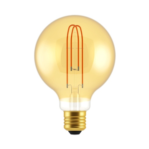[DAY-700142.0DA] DAYLIGHT 700142.0DA | LED DL VINT FIL G95 220/240V 5W E27 GOLD 1800K TWIN LOOP DIM BASIC