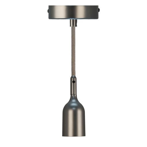 [DAY-800004.00A] DAYLIGHT 800004.00A | PENDEL LUXURY BELL KIT CANNA DI FUCILE E27 1,5M CABLE SILVER