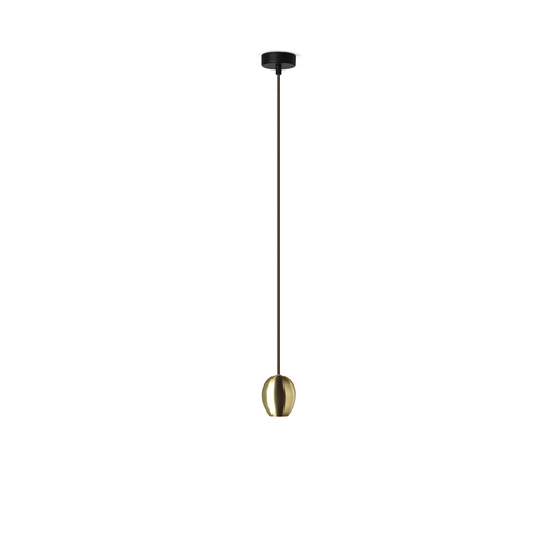 [DAY-800027.00A] DAYLIGHT 800027.00A | ELBA PENDEL MA OTT E27 ROSONE BLACK CABLE MARRONE GLITTERATO 1,5M