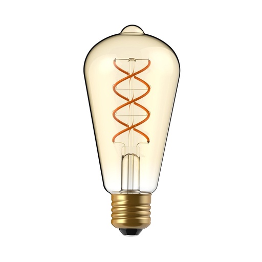 [DAY-700312.0DA] DAYLIGHT 700312.0DA | LED DL VINT FIL ST64 220/240V 5W E27 GOLD 1800K 2 SPIRAL DIM BASIC