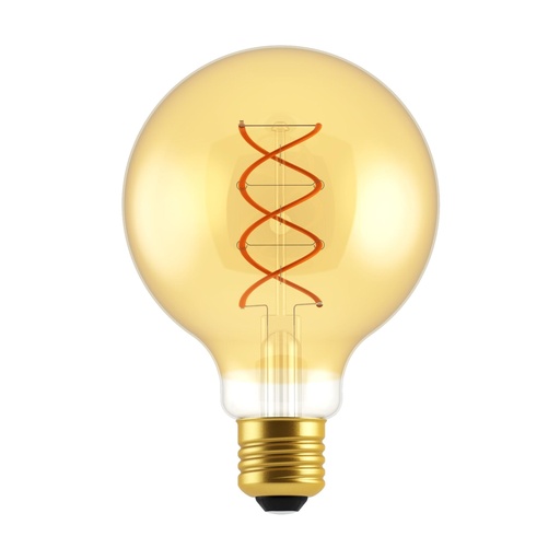 [DAY-700311.0DA] DAYLIGHT 700311.0DA | LED DL VINT FIL G95 220/240V 5W E27 GOLD 1800K 2 SPIRAL DIM BASIC