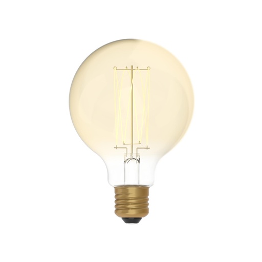 [DAY-700446.00A] DAYLIGHT 700446.00A | LED CARBON VINT FIL CROSS SPIRAL G95 220/230V 7W 640LM E27 GOLD 2700K DIM C55