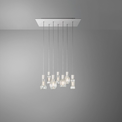 [DAY-810070.00A] DAYLIGHT 810070.00A | KIT ROSONE RETTANGOLARE WHITE CRISTALLO