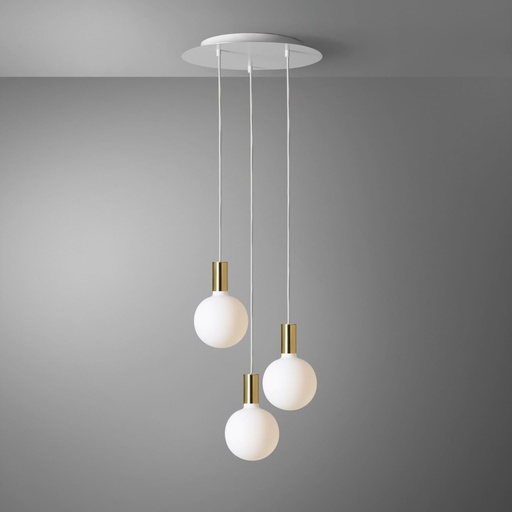 [DAY-810005.00A] DAYLIGHT 810005.00A | KIT ROSONE 3 CADUTE WHITE ORO G155